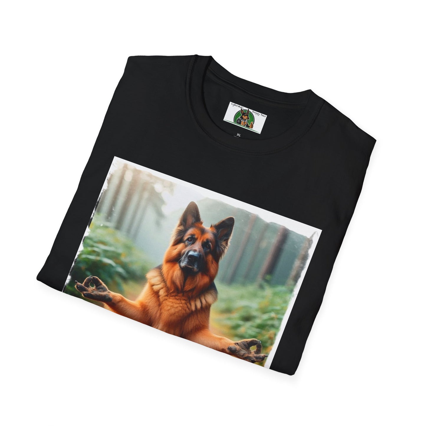 Zen German Shepherd Unisex Softstyle T-Shirt