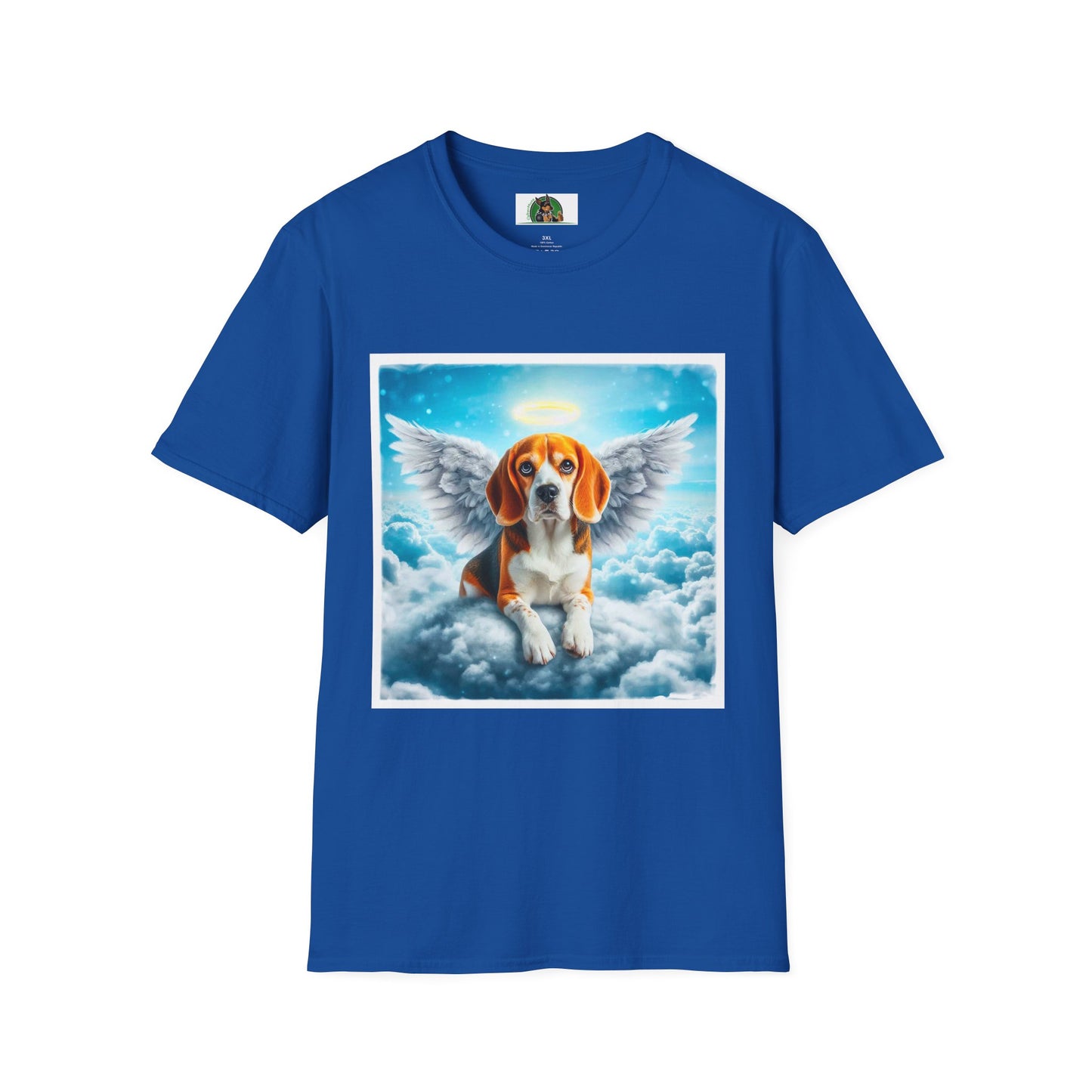 Beagle Angel in Cloud T-Shirt Printify XS Royal 