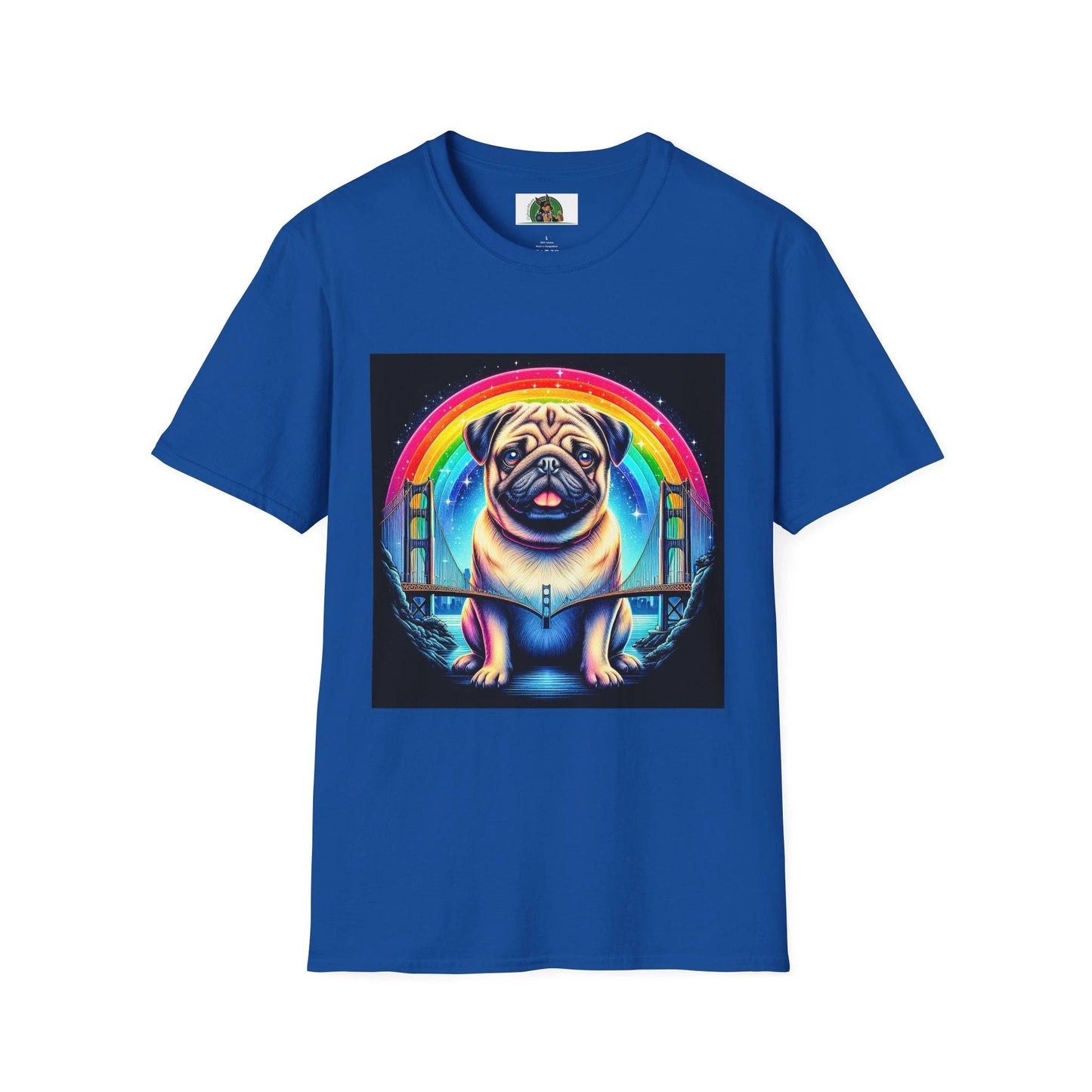 Pug Rainbow T-Shirt T-Shirt Printify XS Royal
