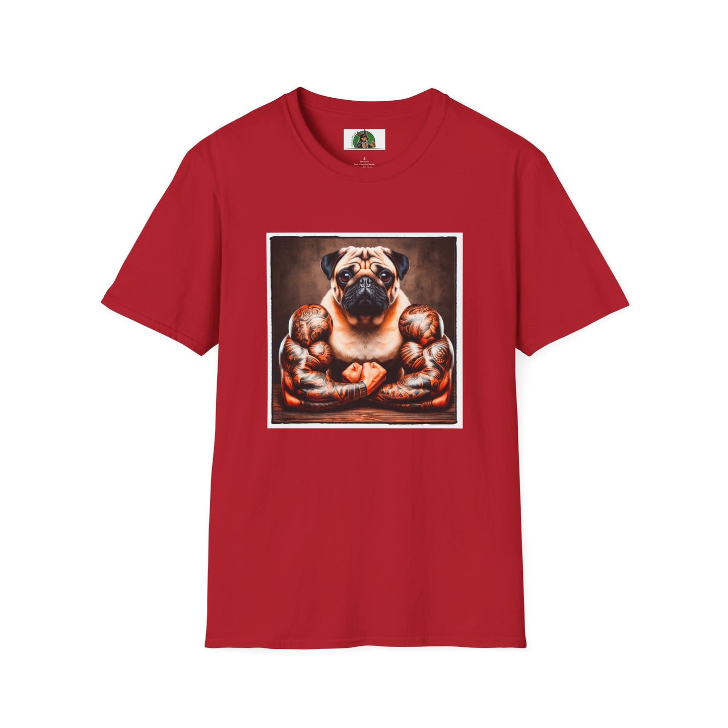 Pugs T-Shirt Printify S Cherry Red 