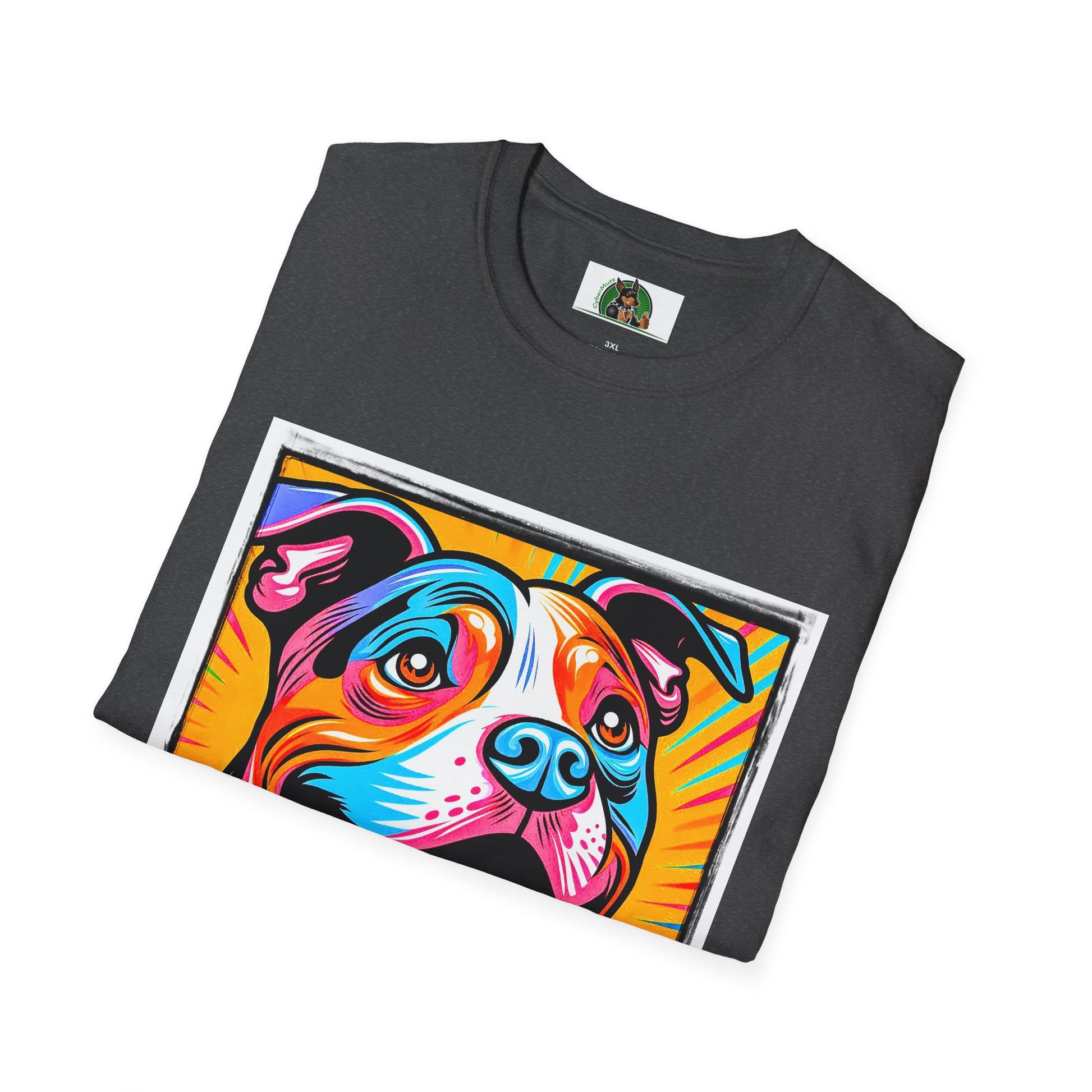 Pit Bull pretty colors shirt T-Shirt Printify