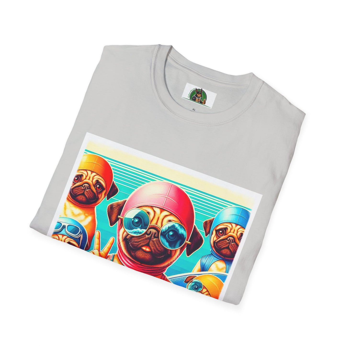 Pugs T-Shirt Printify   