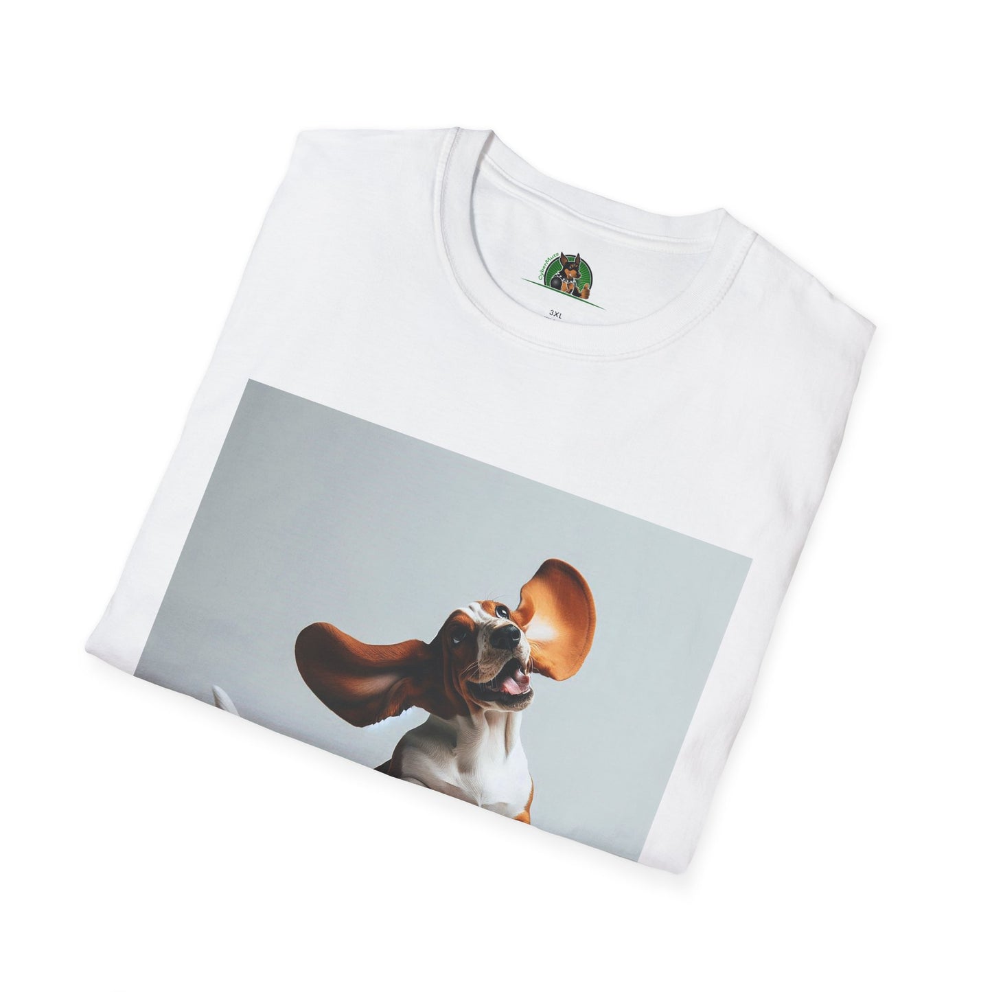 Bassett Hound T-Shirt - Dancing Dog Design T-Shirt Printify