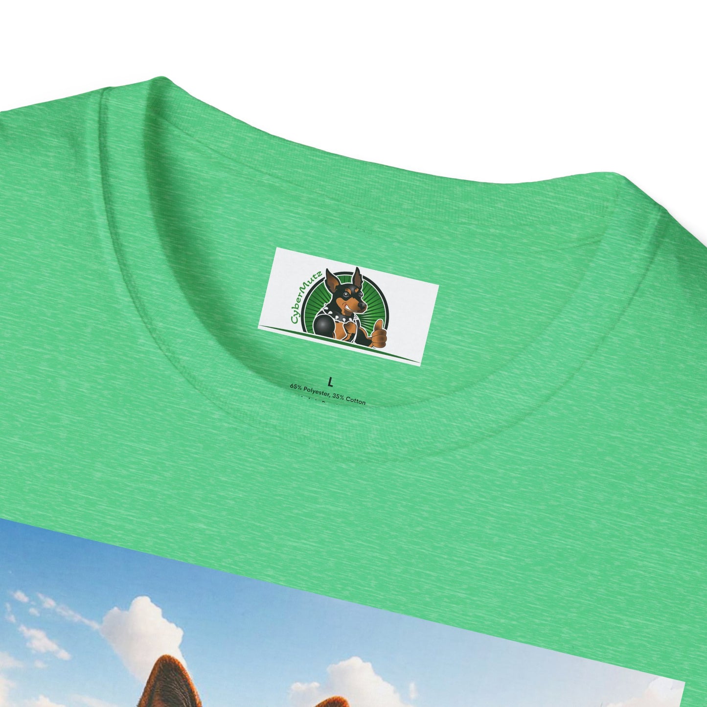 German Shepherd taking photos shirt