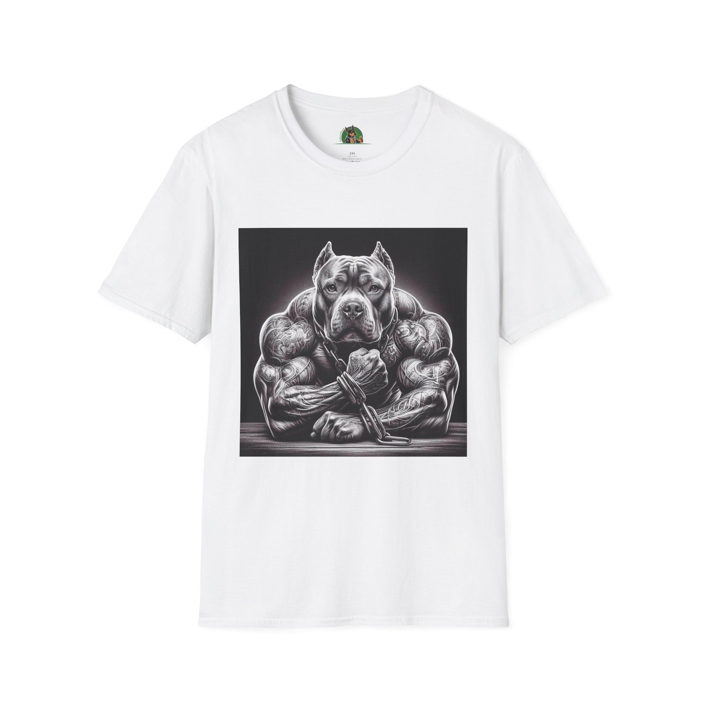 Pit Bull arm day shirt T-Shirt Printify XS White