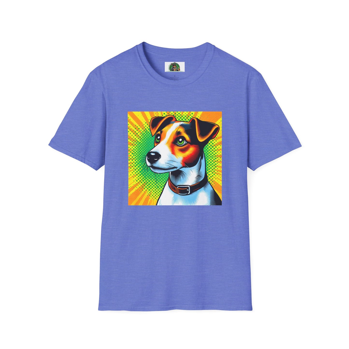 Jack Russell Pop Art T-Shirt Printify S Heather Royal