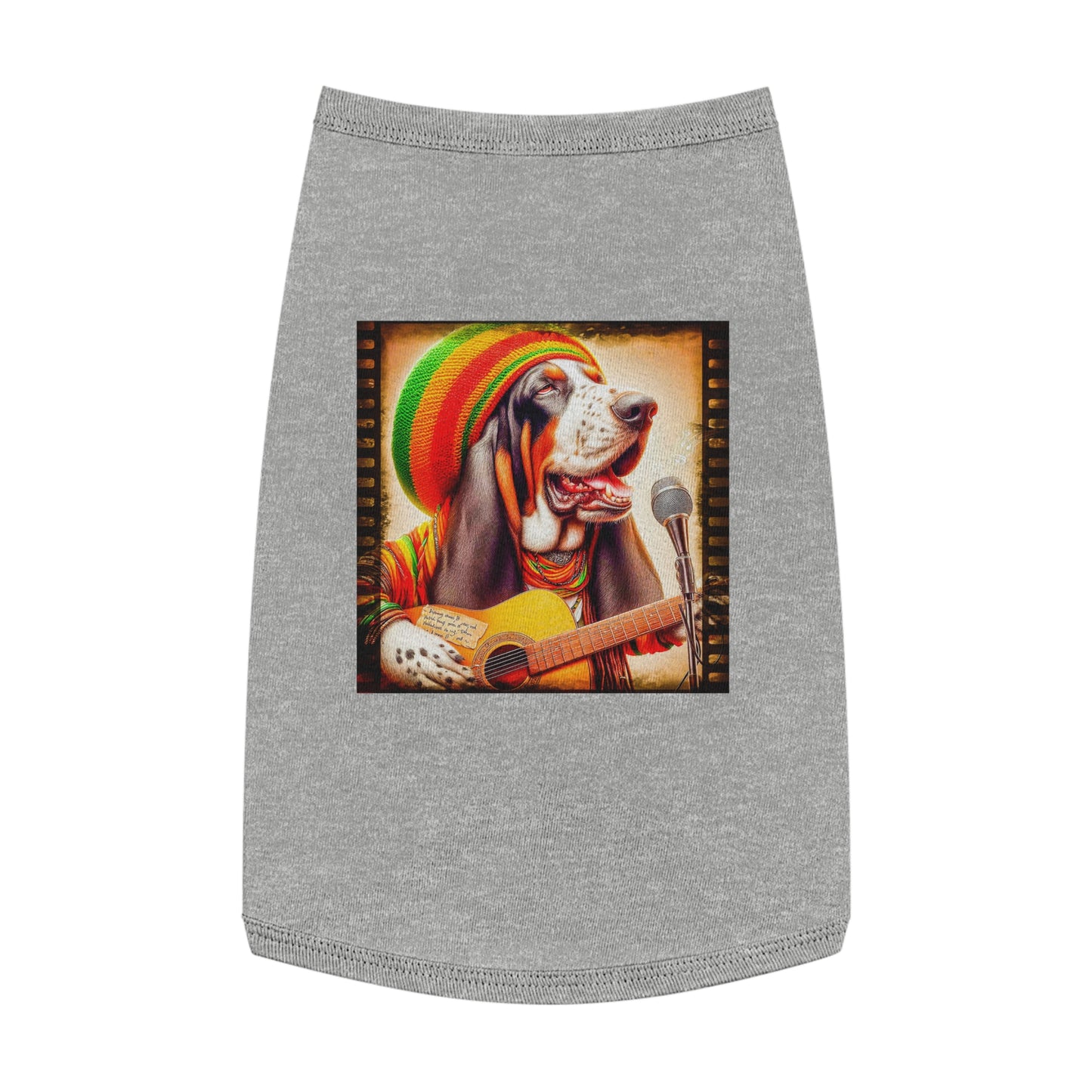 Pet Tank Top Basset Hound Pets Printify L Heather