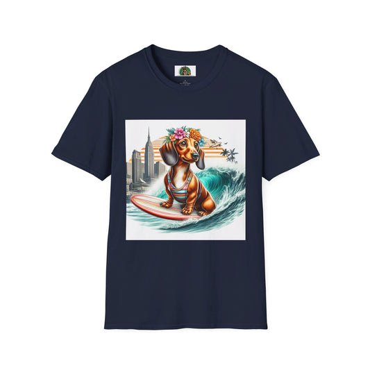 Dachshund T-Shirt Printify Navy S 