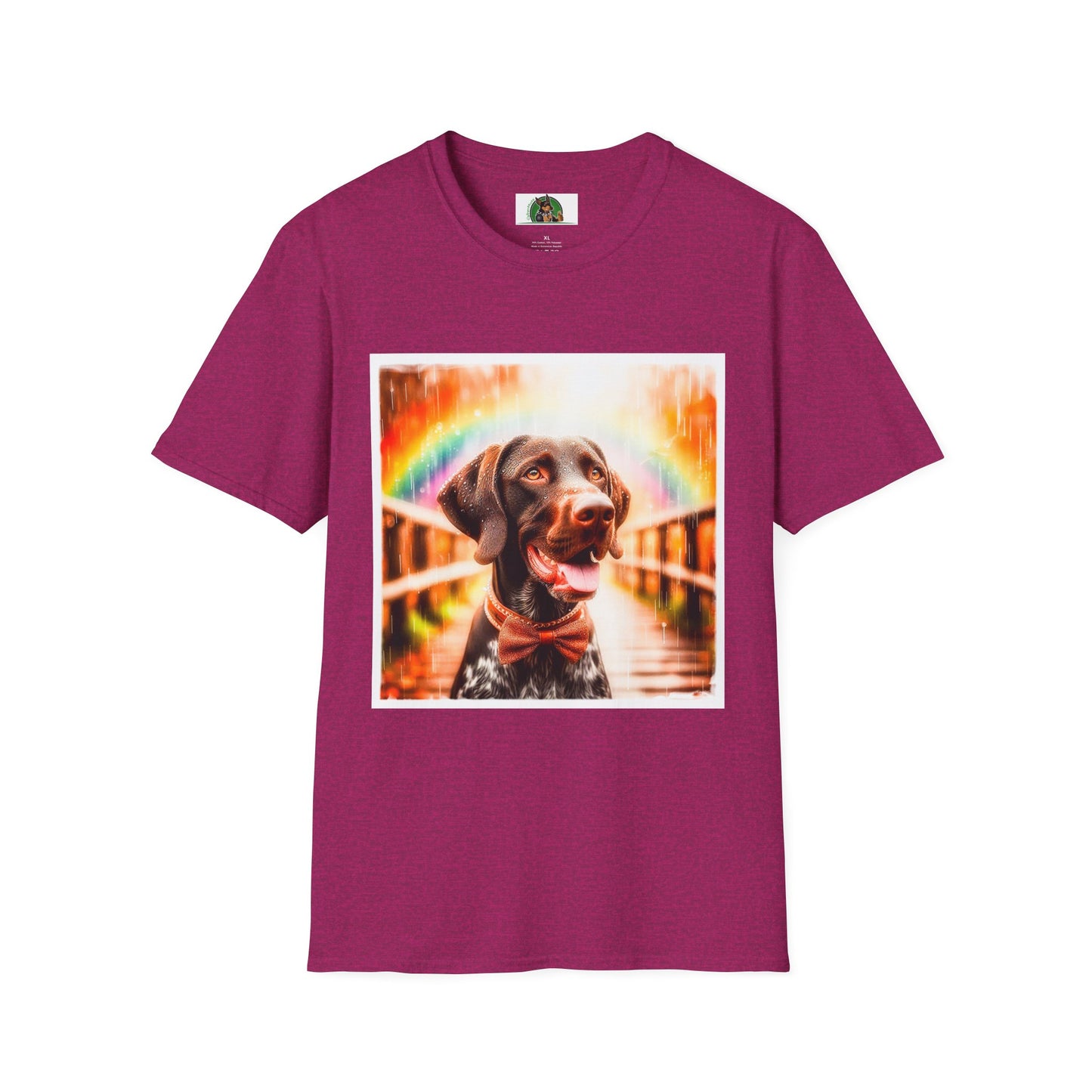 German Shorthaired Pointer T-Shirt Printify S Antique Heliconia