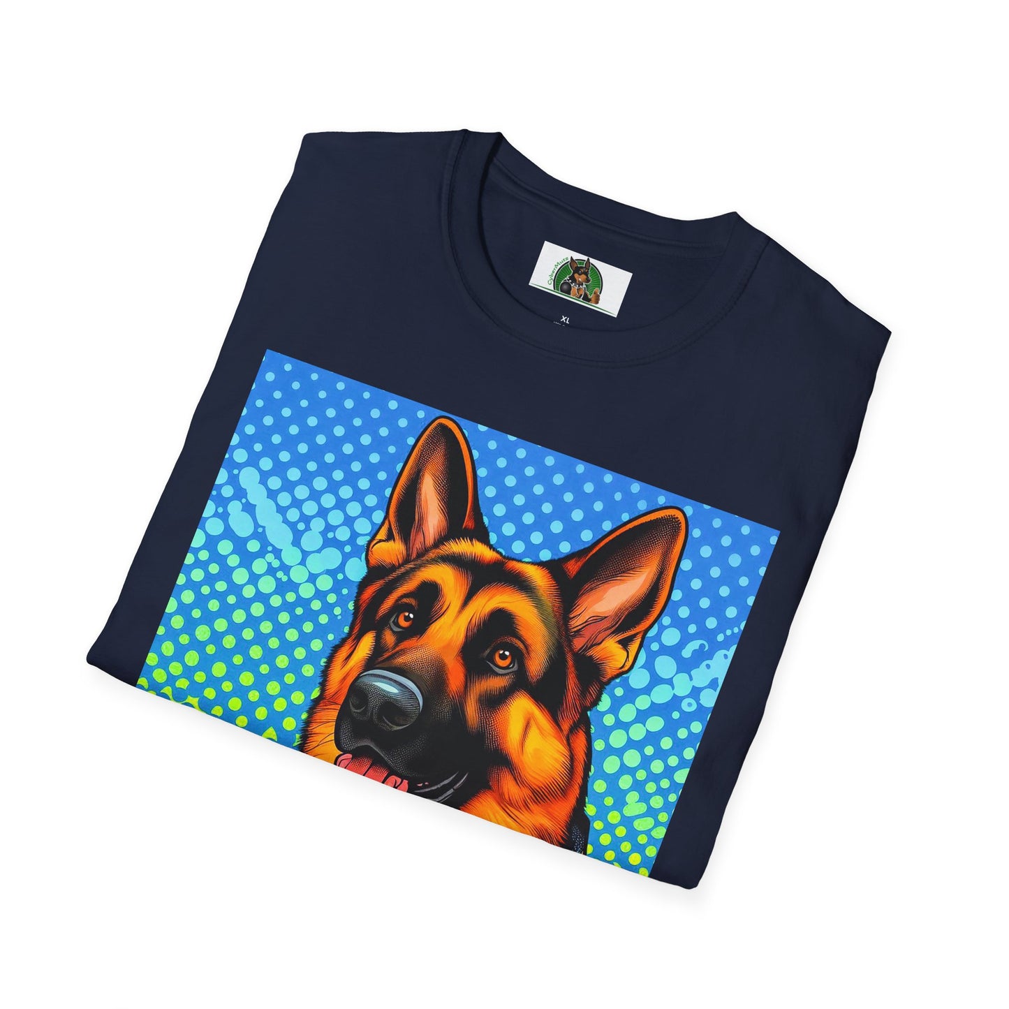 German Shepherd. Colorful cutie shirt T-Shirt Printify