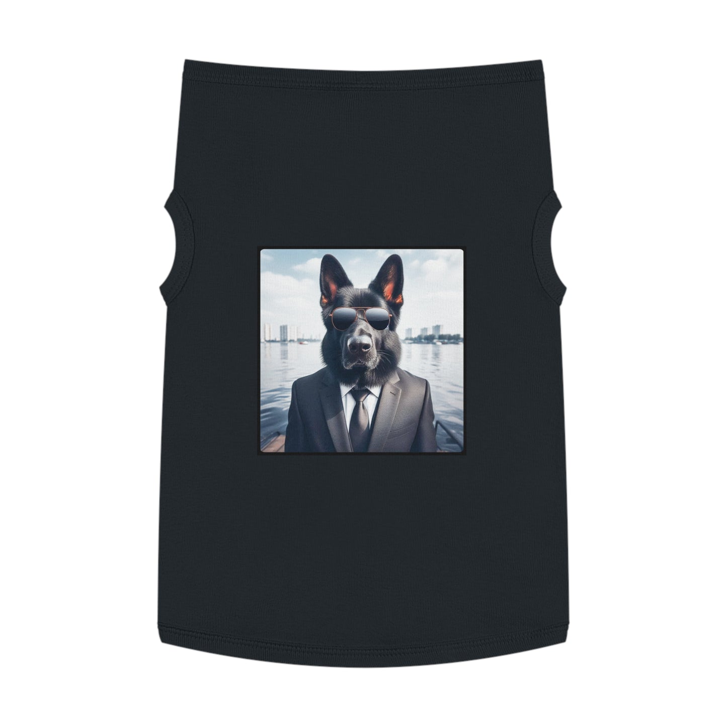 Pet Tank Top German Shepherd Pets Printify XL Black 