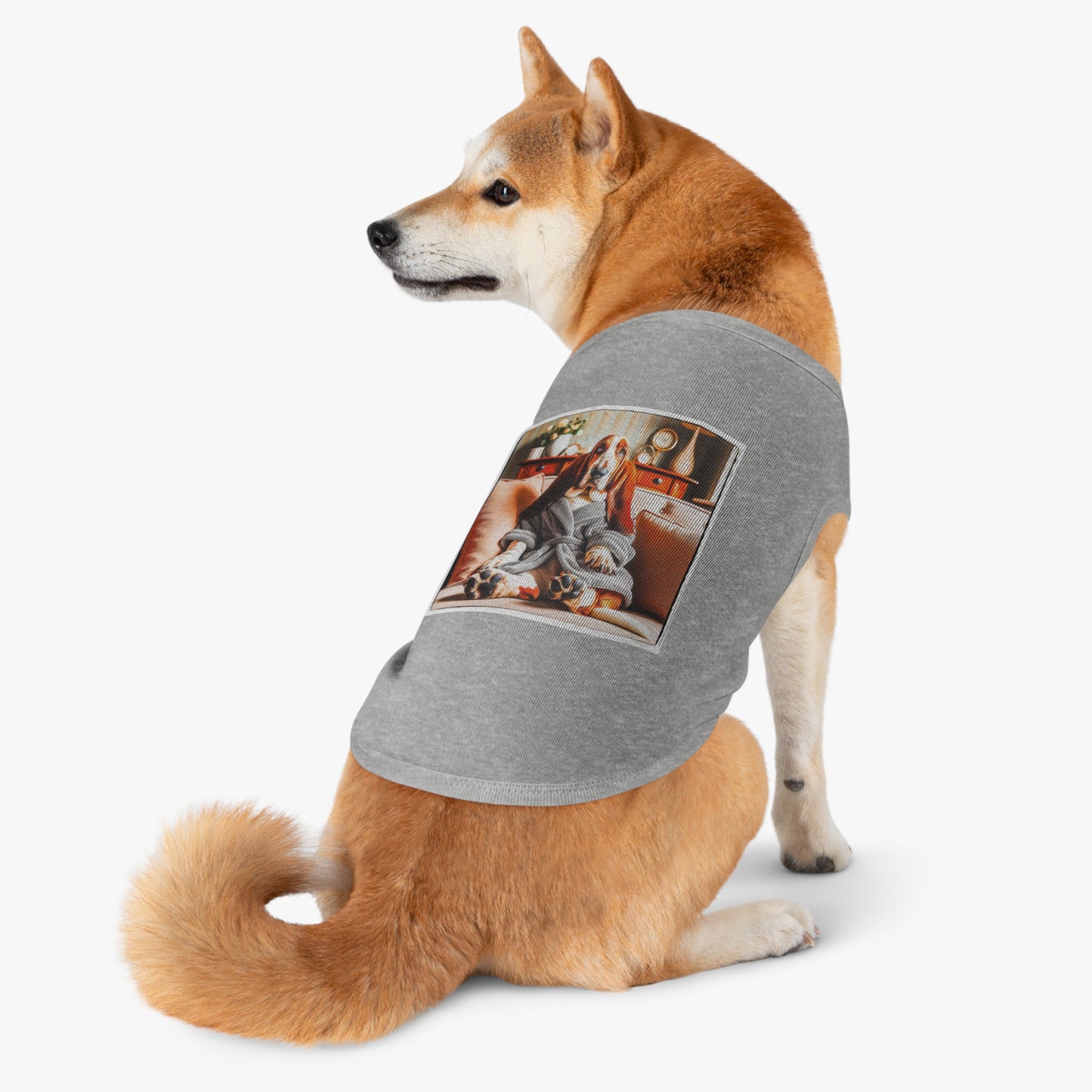 Pet Tank Top Basset Hound* Pets Printify   