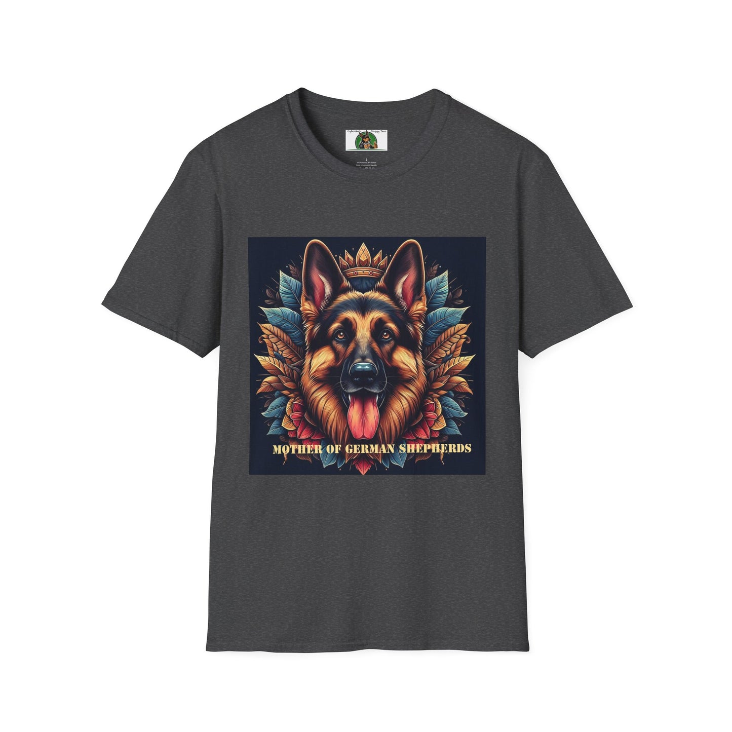 Mis·cel·la·ne·ous German Shepherd "Mother of German Shepherds" T-Shirt Printify S Dark Heather 