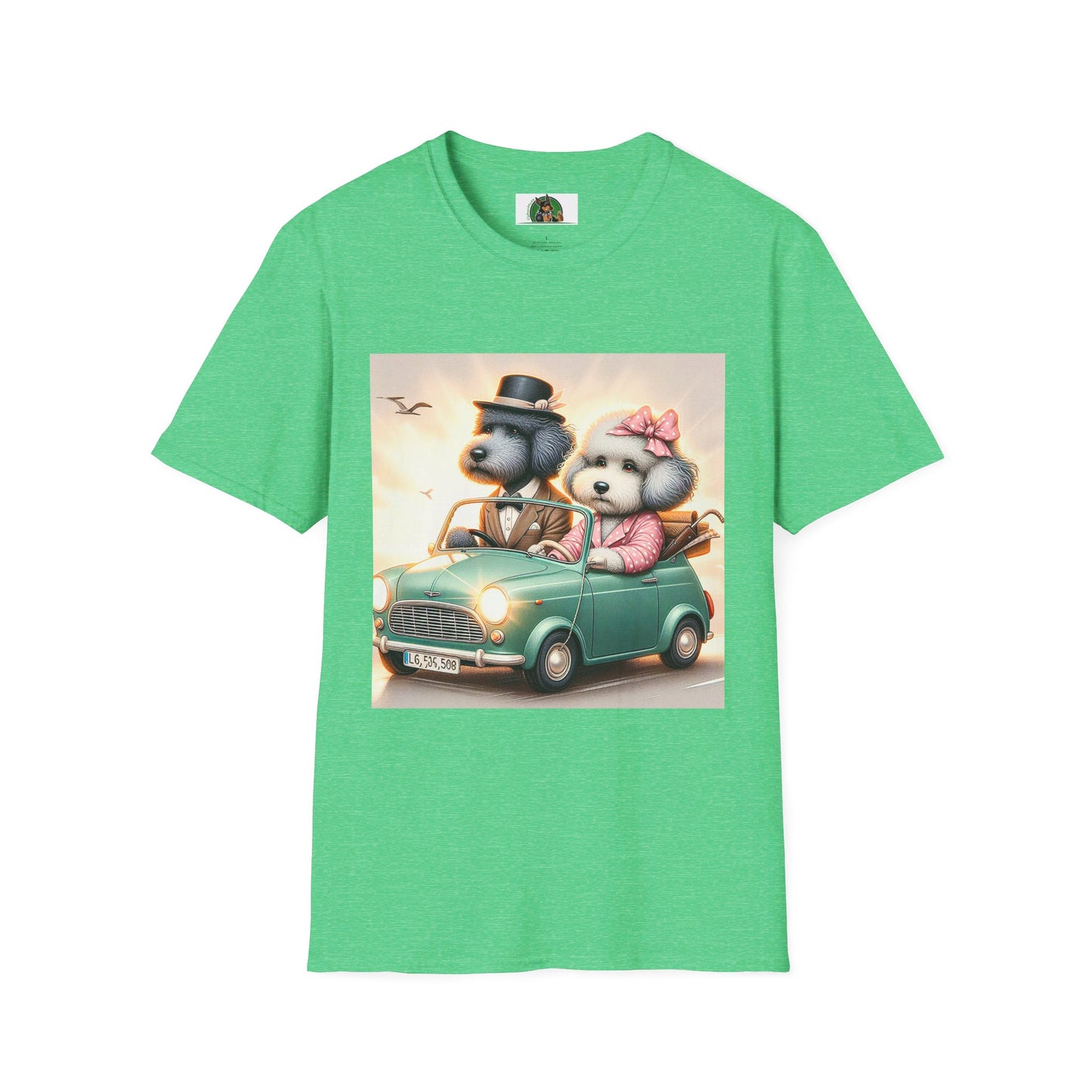 Wacky Shepadoodle T-Shirt Printify S Heather Irish Green 