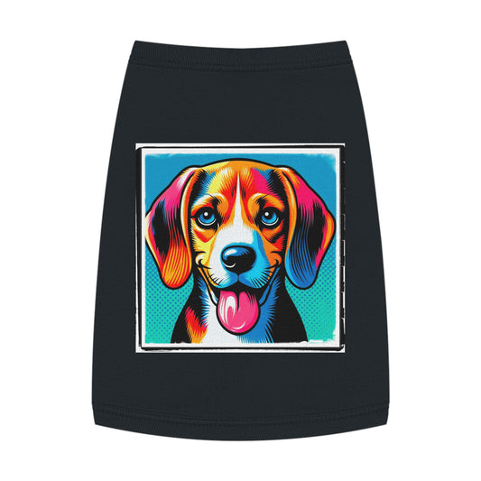 Pet Tank Top Beagle Pop Art Pets Printify   