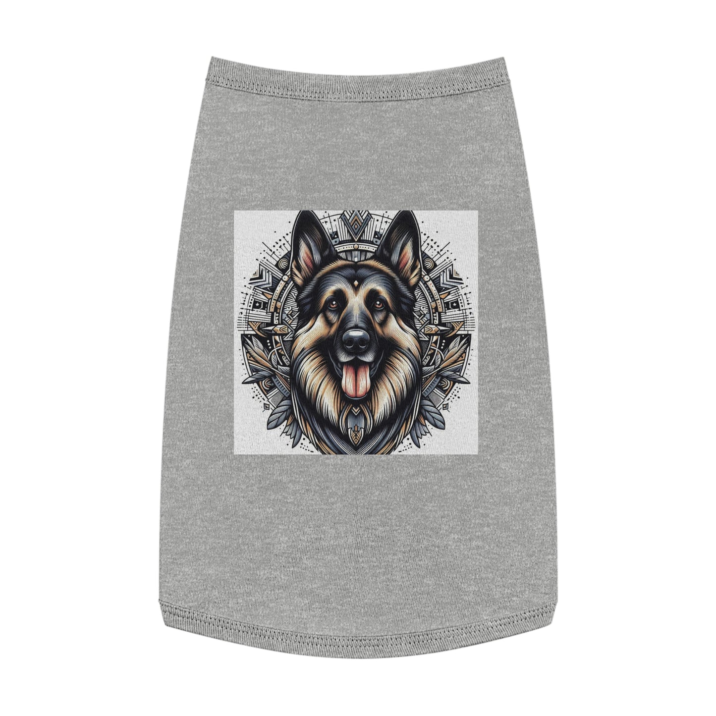 Pet Tank Top German Shepherd Pets Printify L Heather 