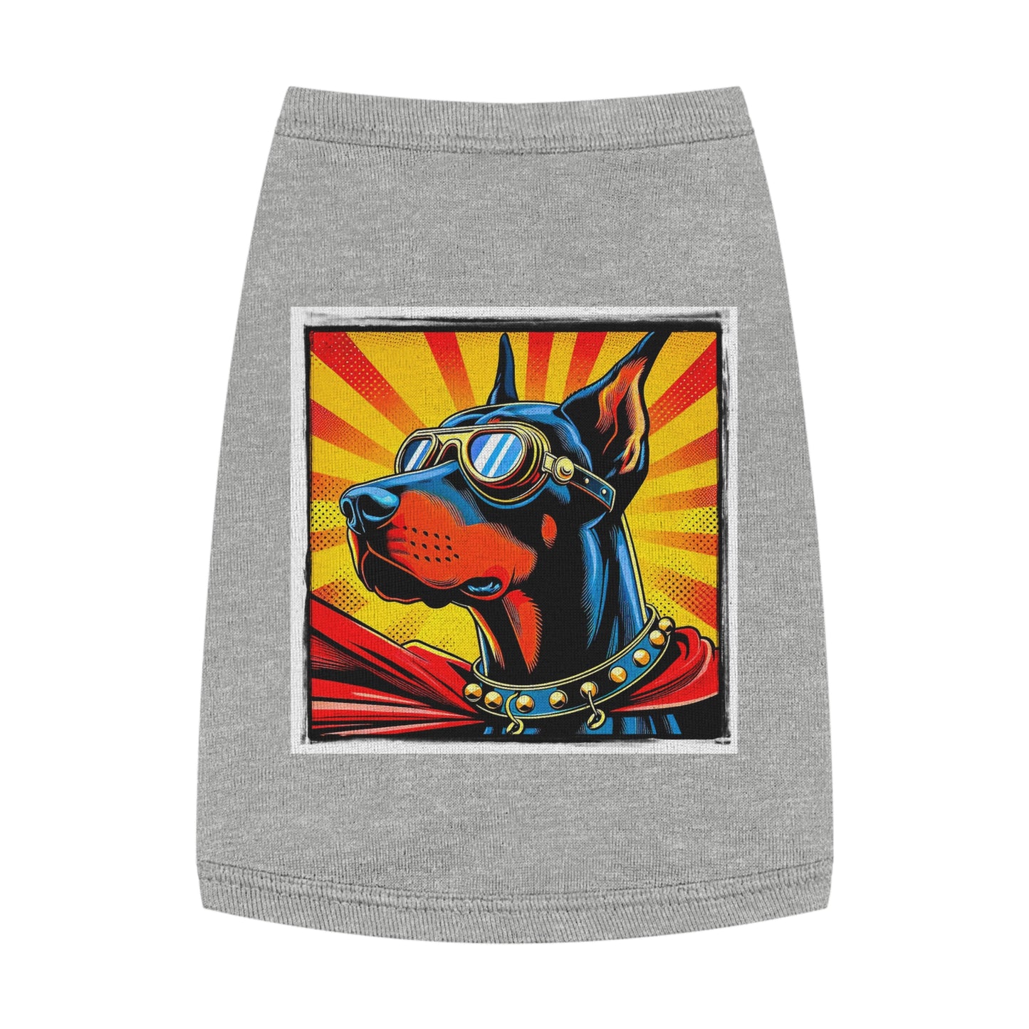 Pet Tank Top Doberman Pets Printify M Heather