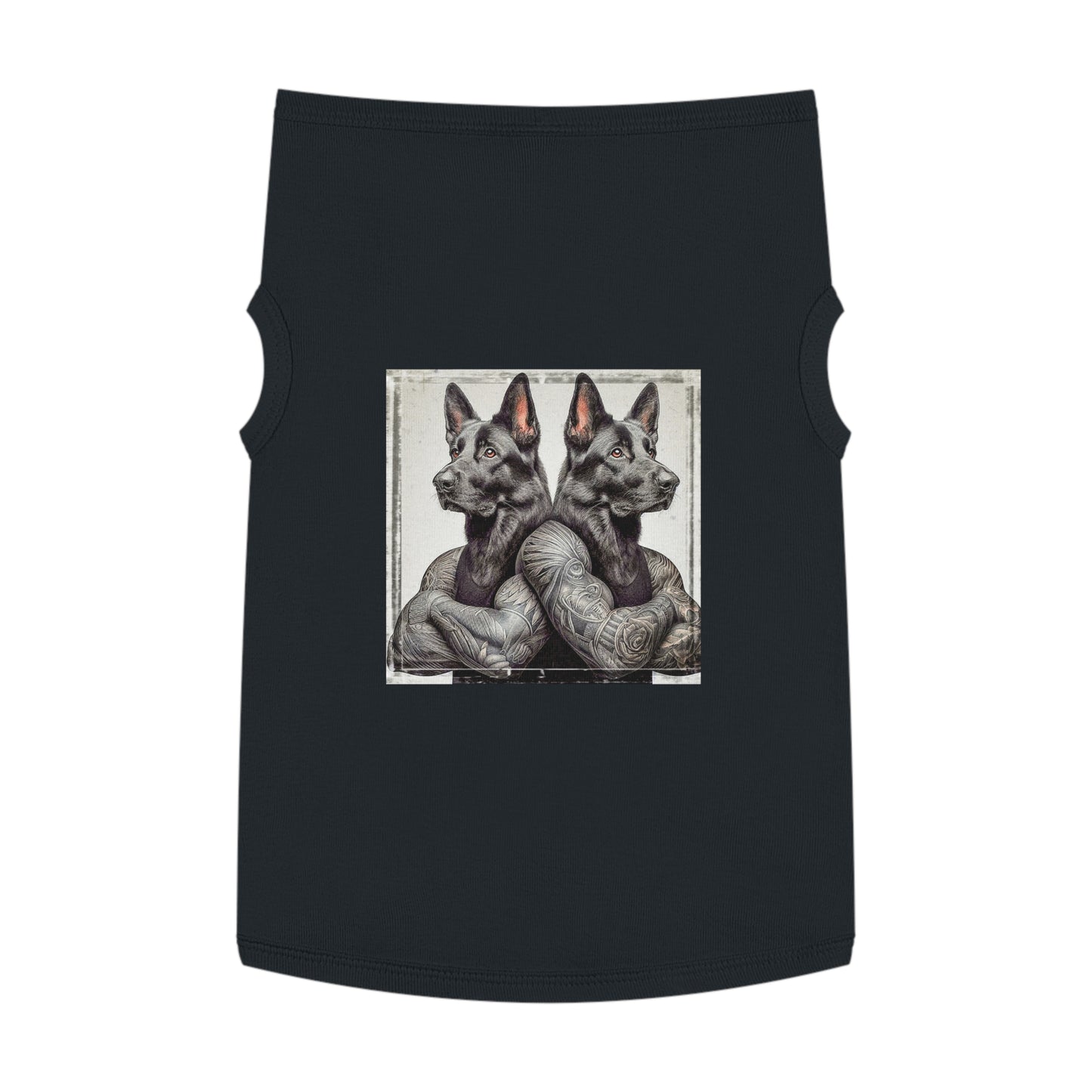 Pet Tank Top German Shepherd Pets Printify XL Black 