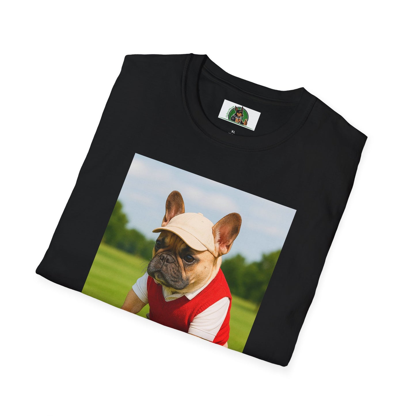 Sports Golf French Bulldog T-Shirt T-Shirt Printify