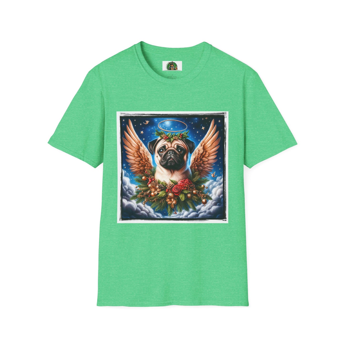 Pugs T-Shirt Printify S Heather Irish Green 