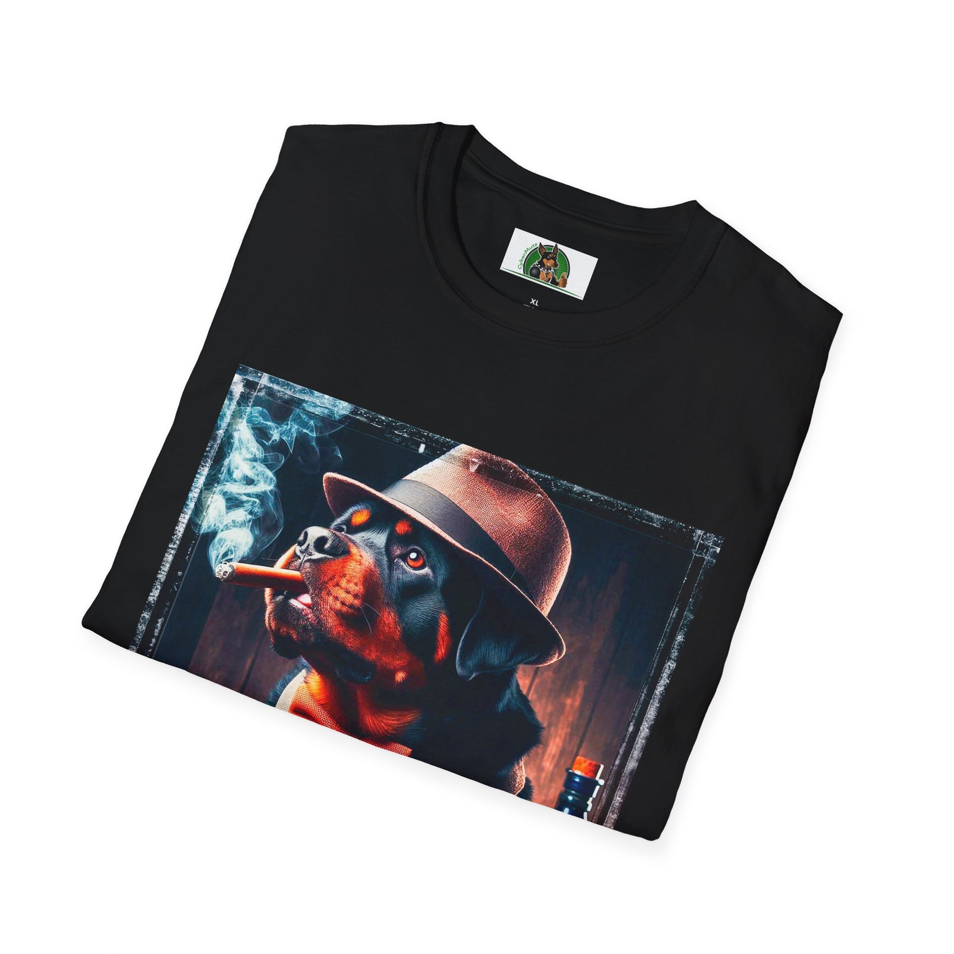 Rottweiler smoking a cigar shirt T-Shirt Printify