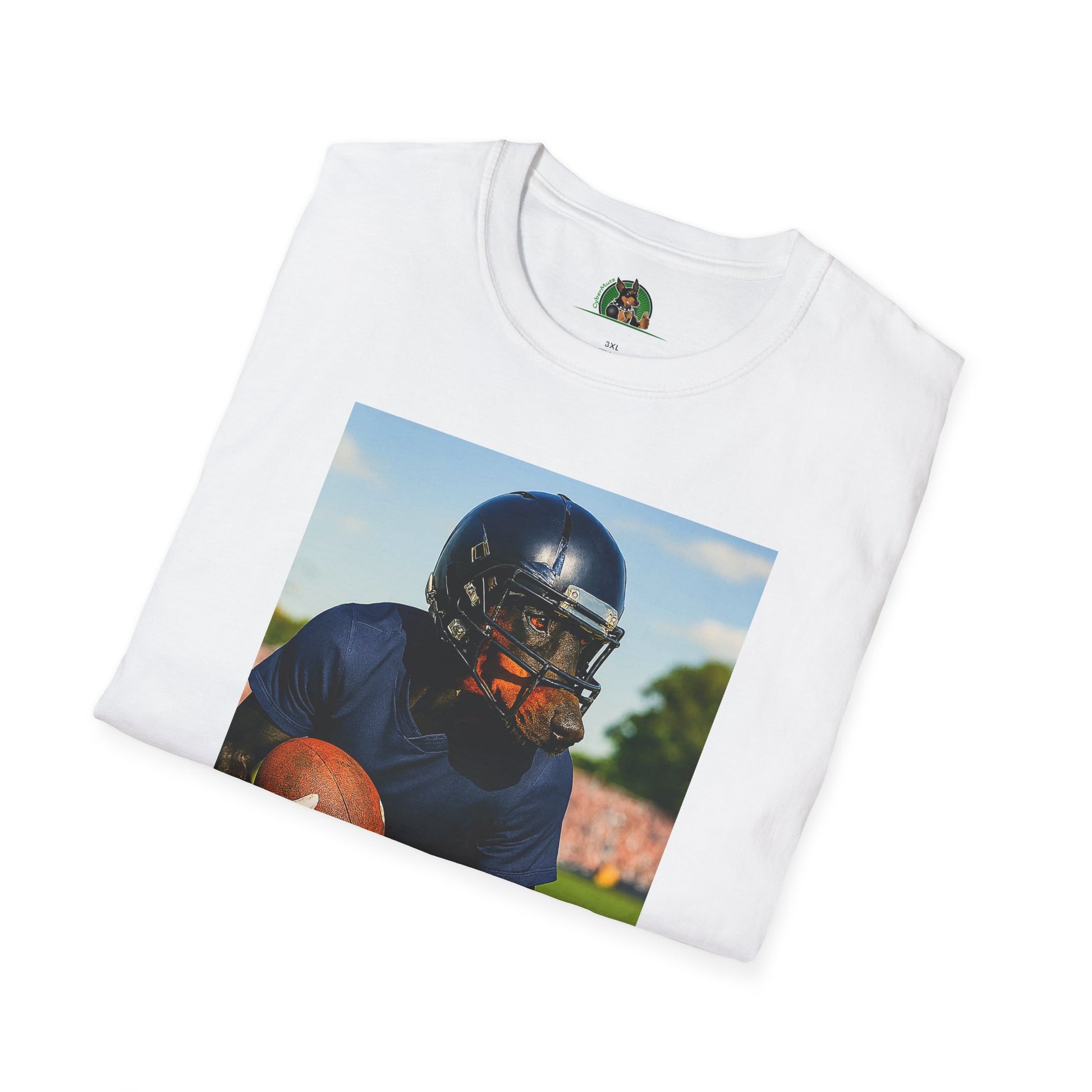 Football Doberman Sports T-Shirt T-Shirt Printify