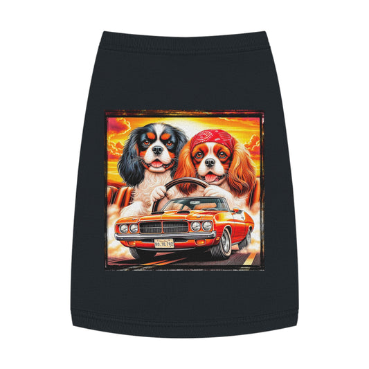 Pet Tank Top Cavalier King Charles Spaniel Pets Printify M Black 