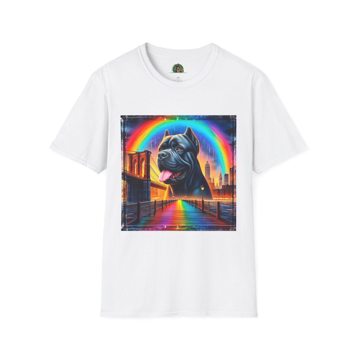 Cane Corso Rainbow Bridge TShirt T-Shirt Printify XS White