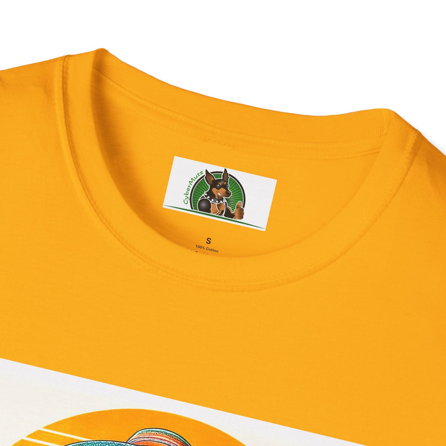 Golden Doodle blue waves shirt