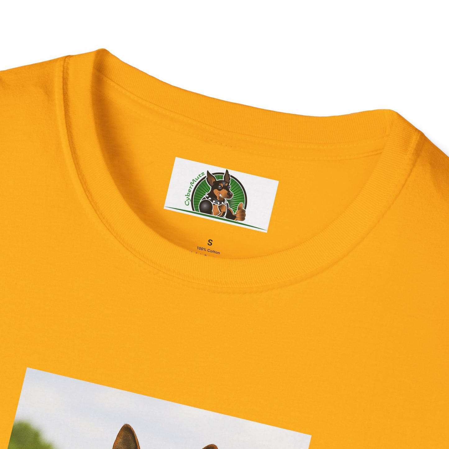 German Shepherd Soccer T-Shirt — Sports Dog Playing Soccer