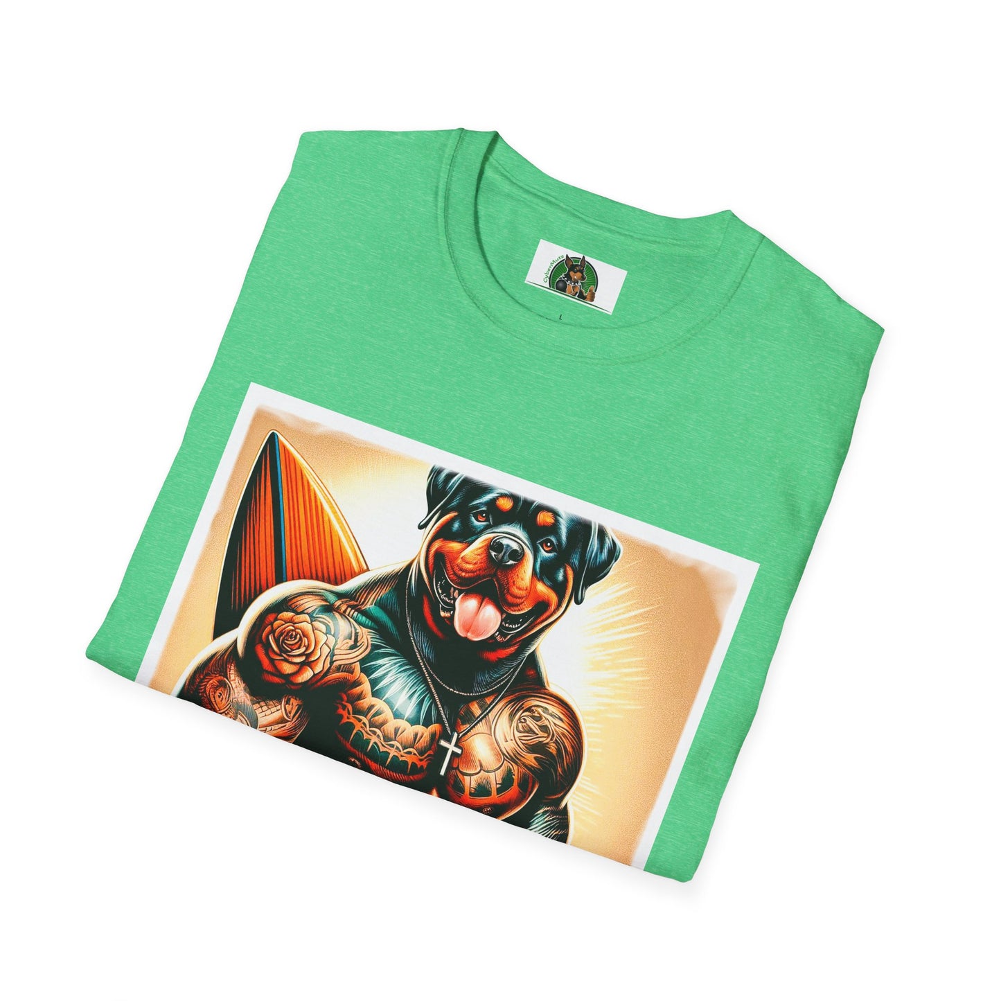 Rottweiler muscles surfer