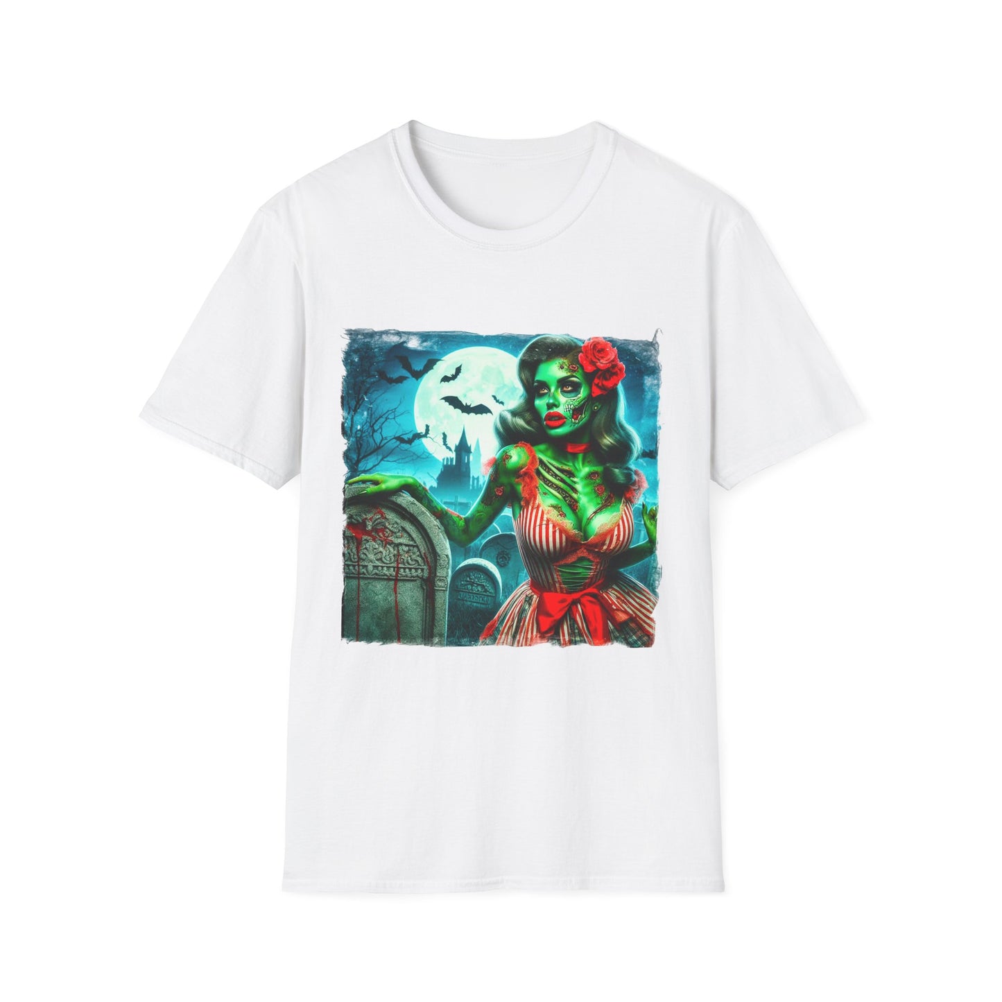 Marketing Zombie Pinup Mis·cel·la·ne·ous T-Shirt Printify S White 