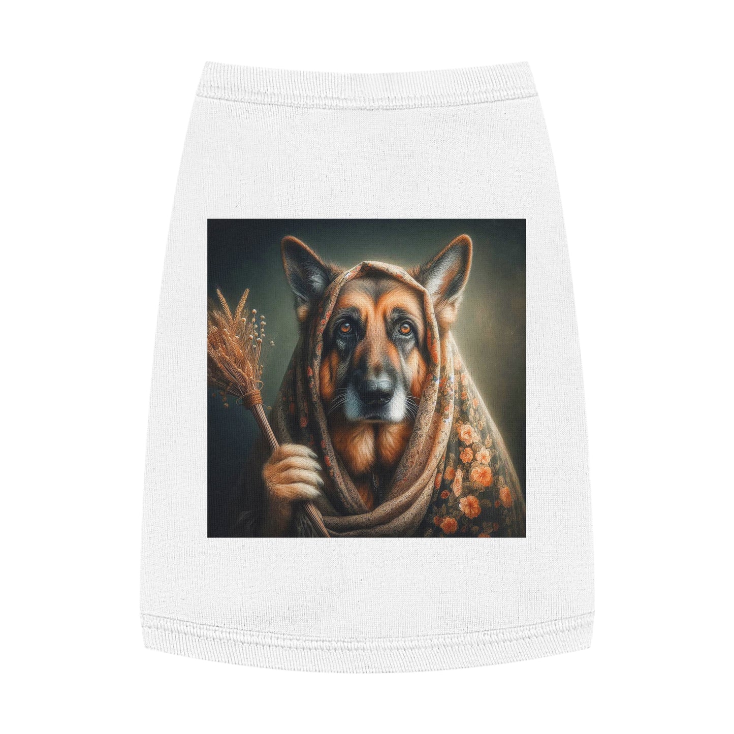 Pet Tank Top German Shepherd Pets Printify M White 