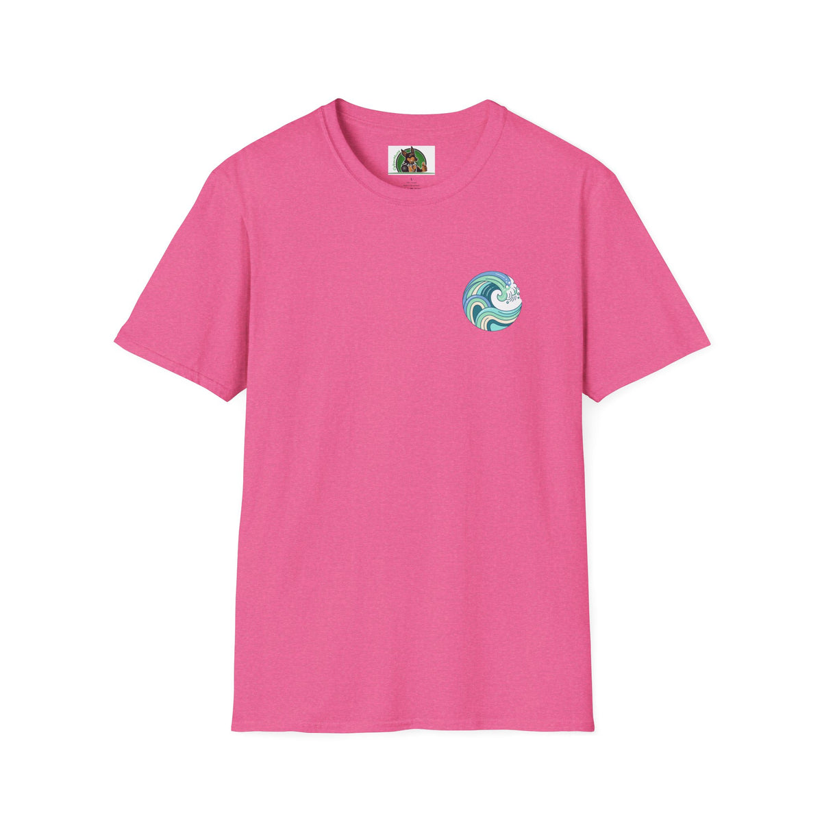 Dalmatian surf day t shirt Back Design