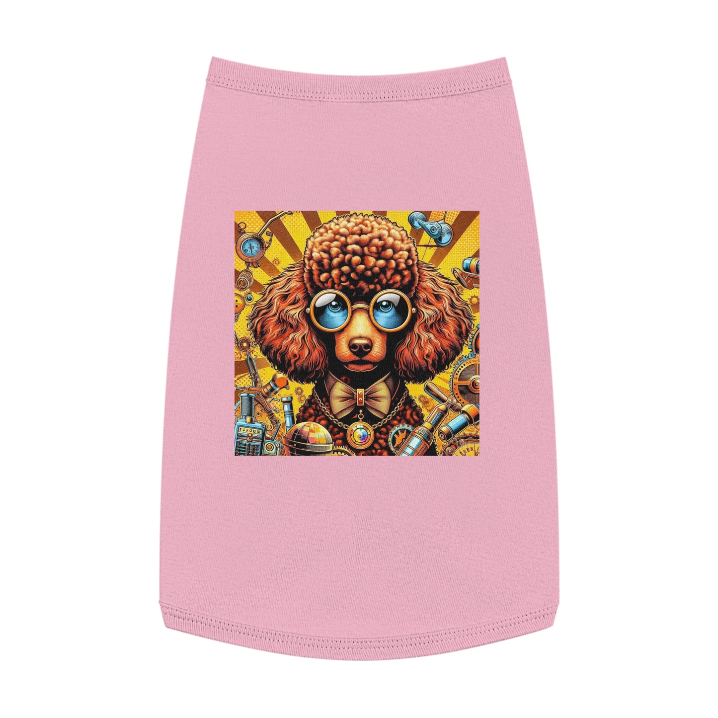 Pet Tank Top Poodle Pets Printify L Pink 