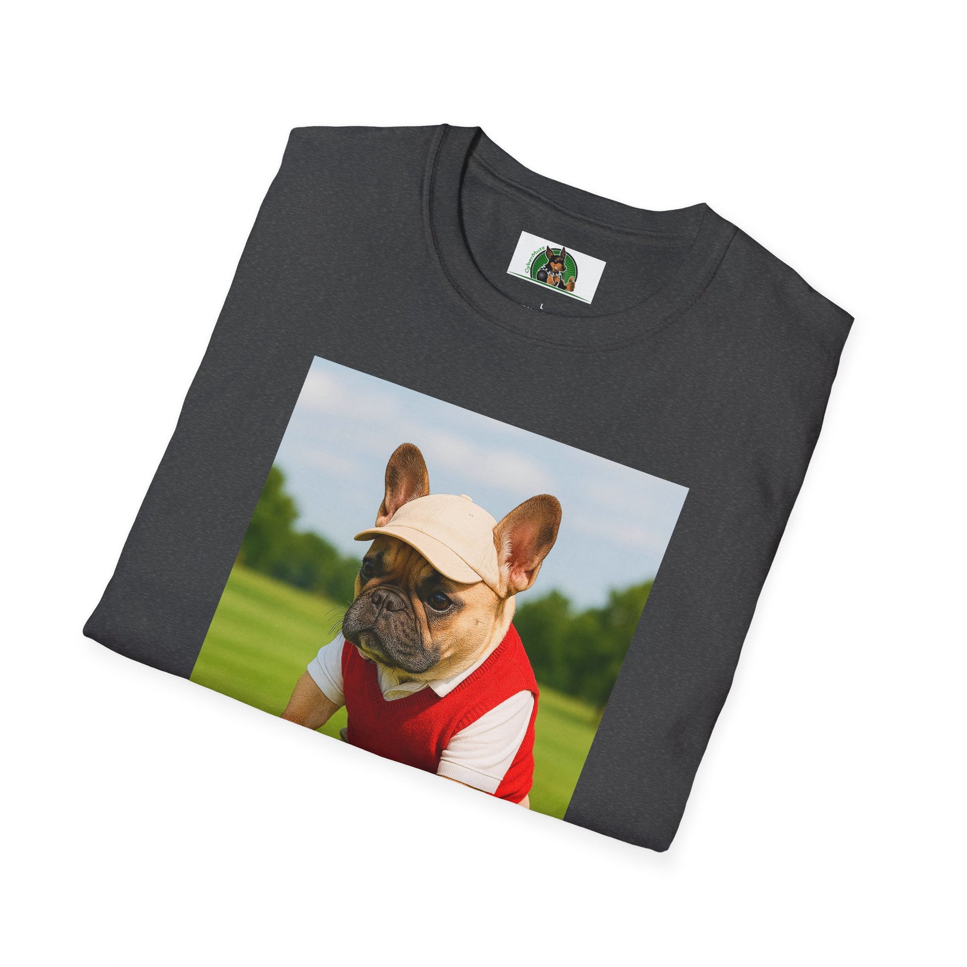 Sports Golf French Bulldog T-Shirt T-Shirt Printify