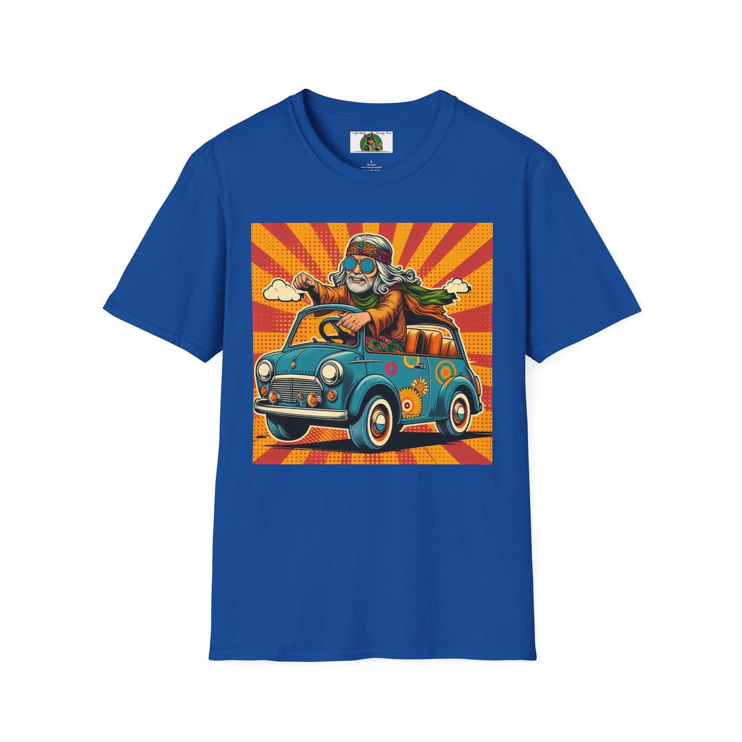 Cool Old Wacky Dude T-Shirt Printify Royal S 