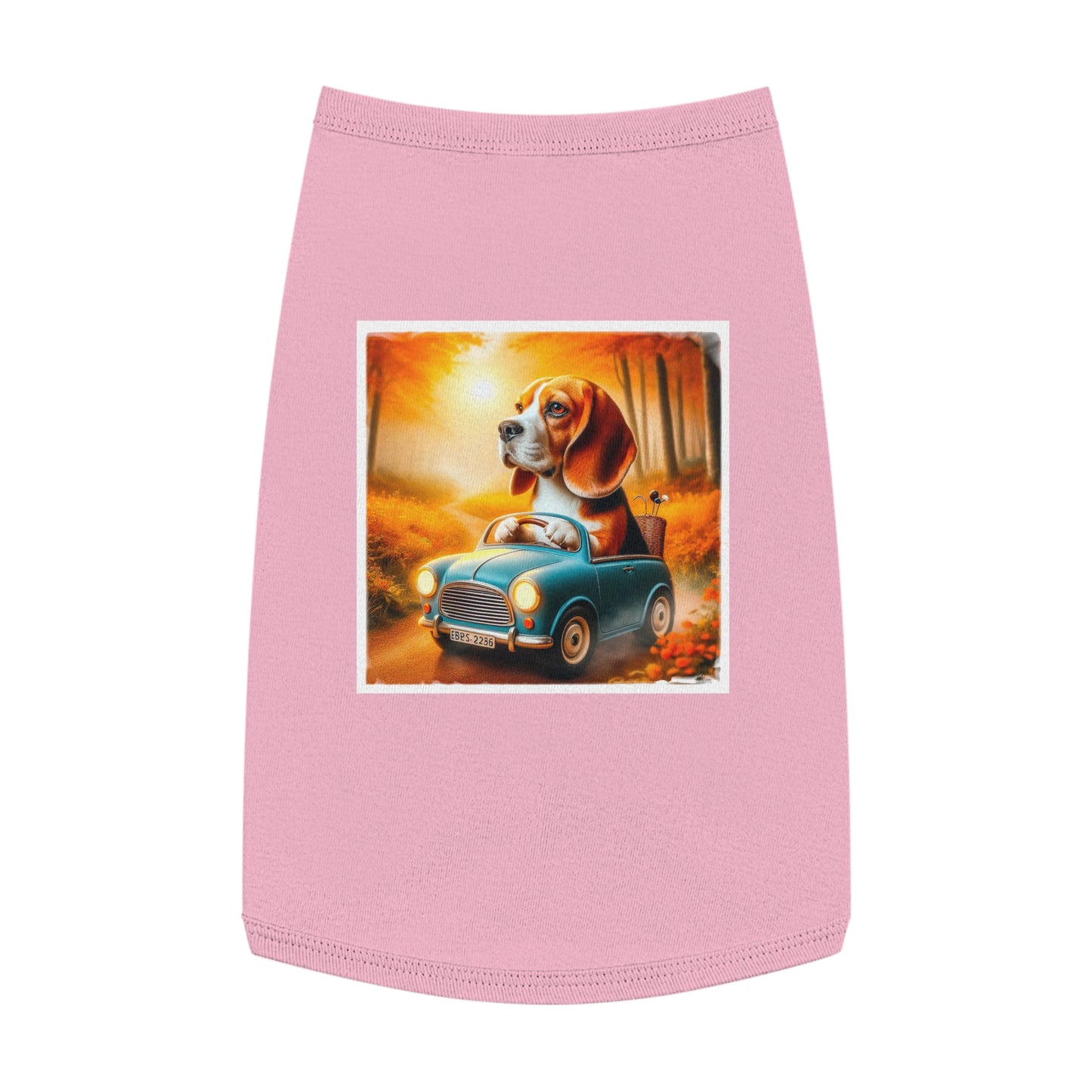 Pet Tank Top Wacky Beagle Pets Printify L Pink 