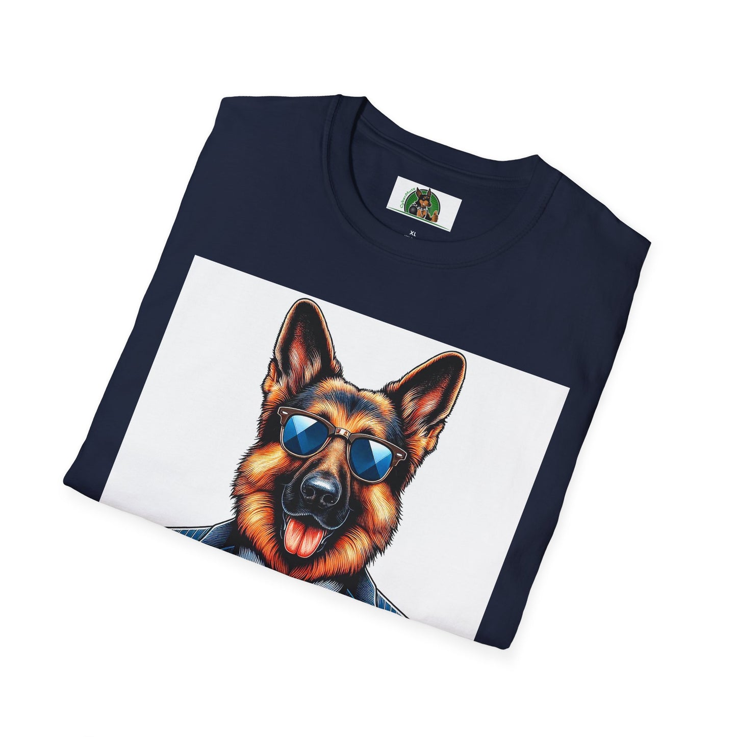 German Shepherd business suit shirt T-Shirt Printify