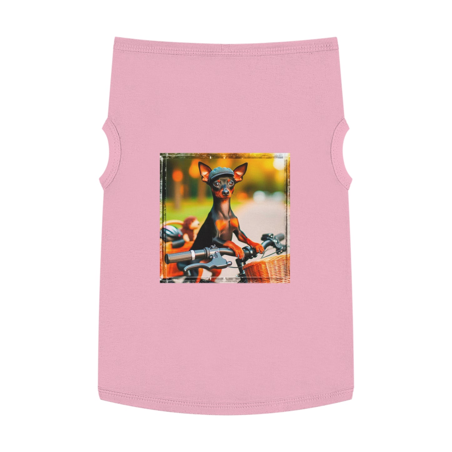 Dog Tank Top - Min Pin Tank Tops Pets Printify XL Pink 