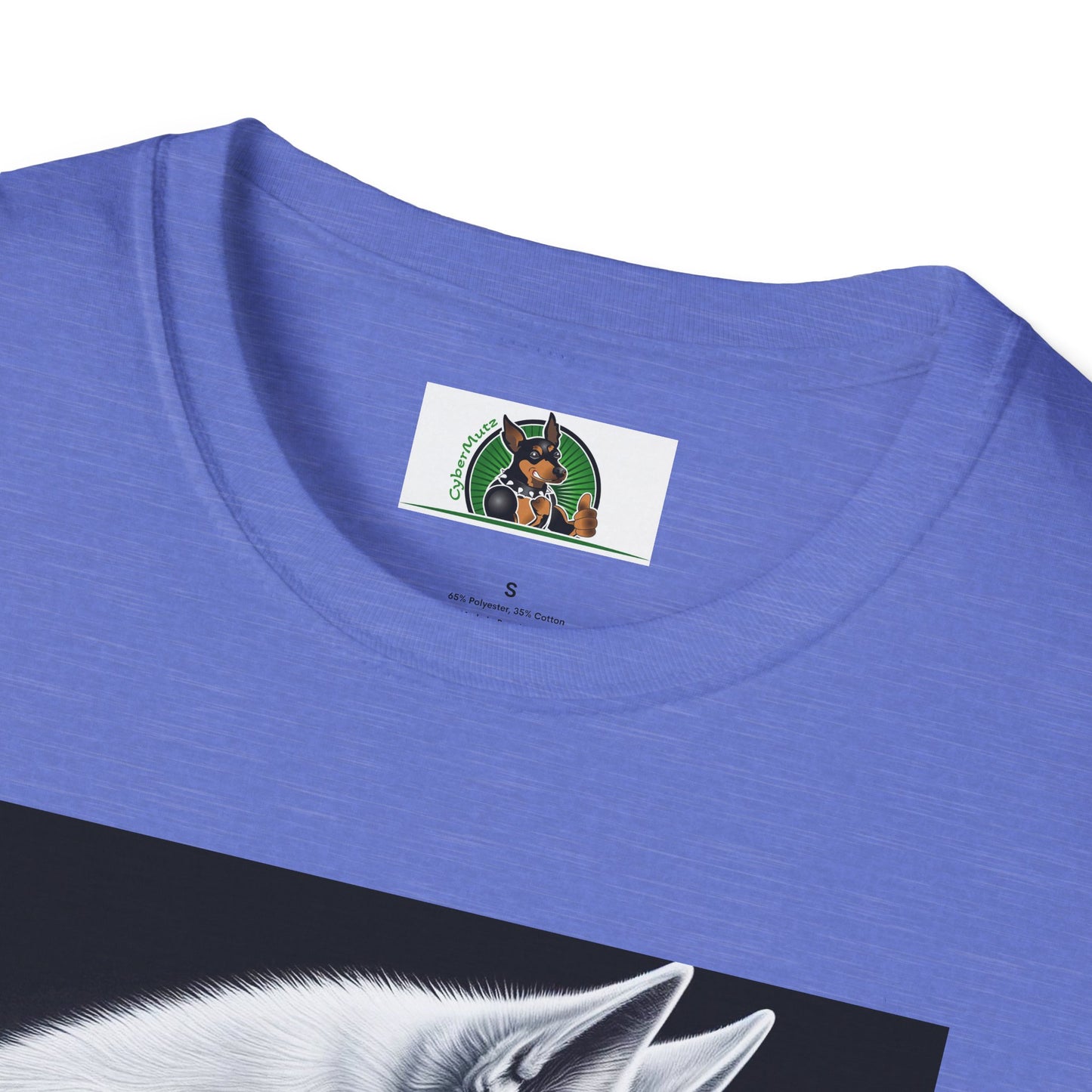 German Shepherd arm flexing shirt