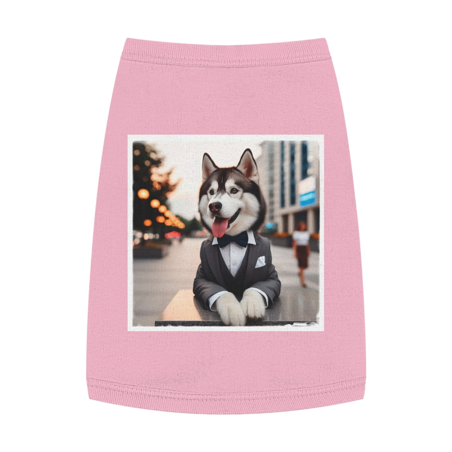 Pet Tank Top Husky Pets Printify M Pink