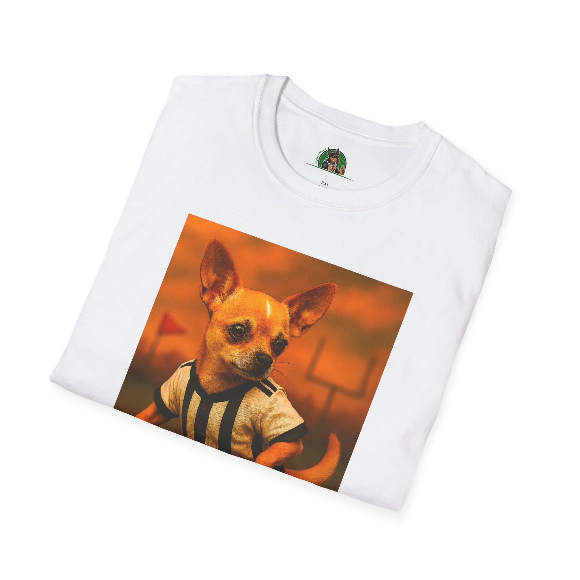 Chihuahua Soccer T-Shirt Sports T-Shirt Printify