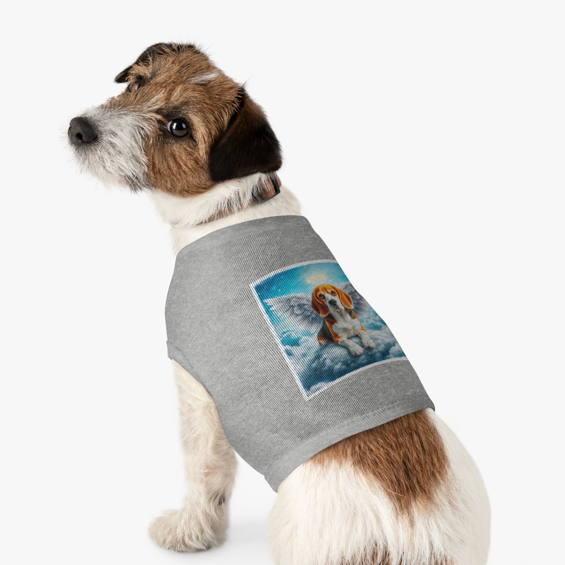 Pet Tank Top Beagle Angel Pets Printify   