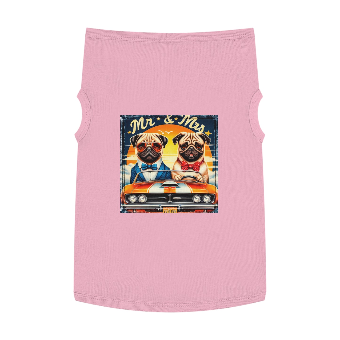 Wacky Pet Tank Top Pug Pets Printify XL Pink 