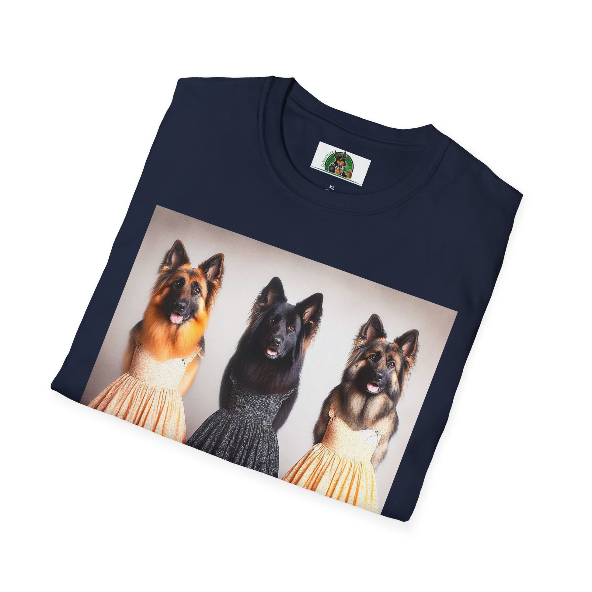 German Shepherd pretty ballerinas shirt T-Shirt Printify