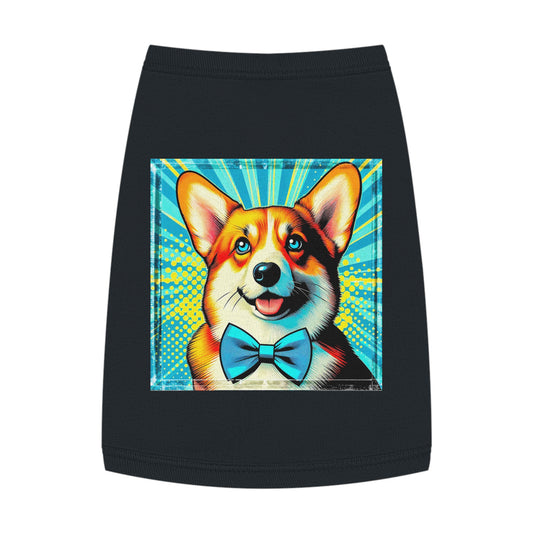 Pembroke Welsh Corgi blue bow tie shirt 👔