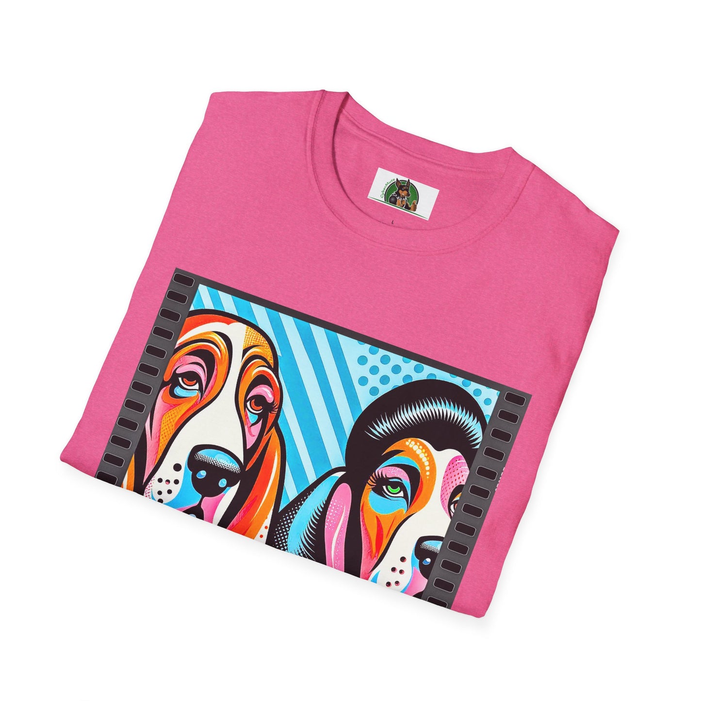 Basset Hound Colorful Couple Pop Art Pic