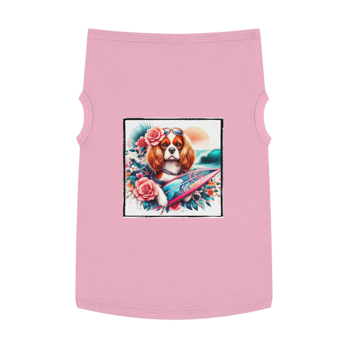 Pet Tank Top Cavalier King Charles Spaniel Pets Printify XL Pink