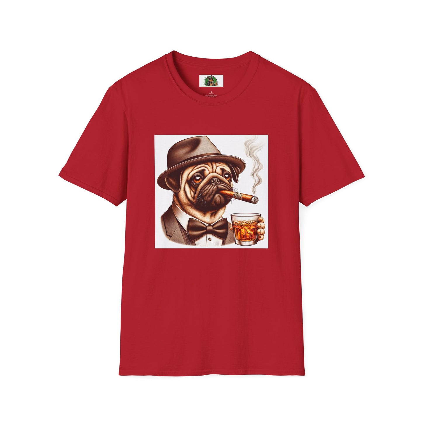 Pugs T-Shirt Printify S Cherry Red 